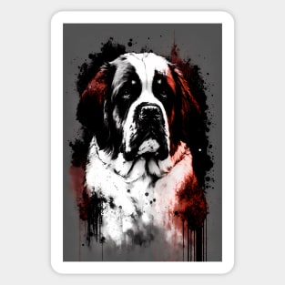 Saint Bernard Portrait Sticker